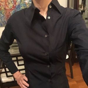 Black cotton Gucci blouse